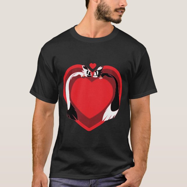 Valentine cute animals love T-Shirt (Front)