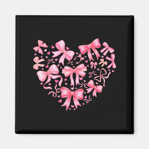 Valentine Cute Coquette Bow Nk Heart Girl Women Ki Magnet