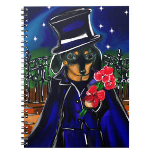 VALENTINE DACHSHUND NOTEBOOK