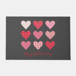 Valentine Day 2023 Sweet Red Hearts    Doormat