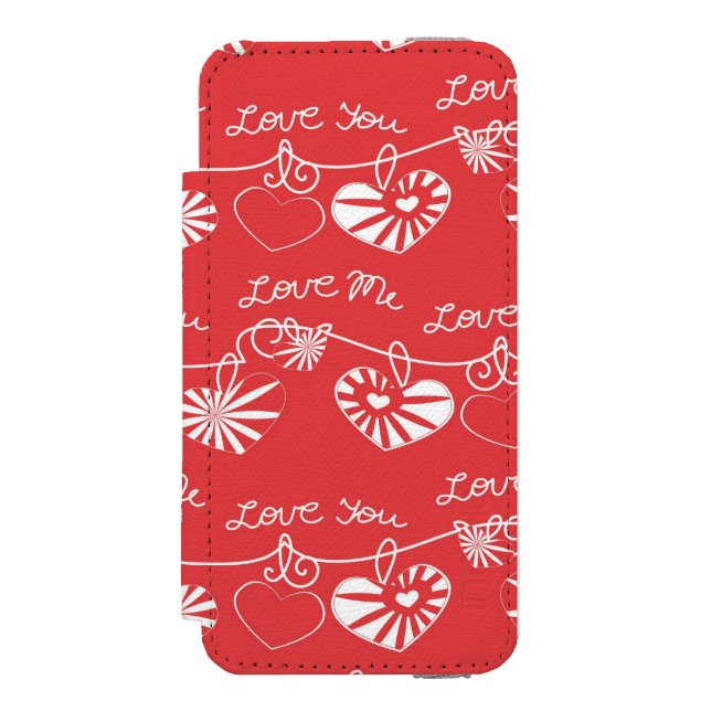 Valentine Day Background Incipio iPhone Wallet Case (Folio Front)
