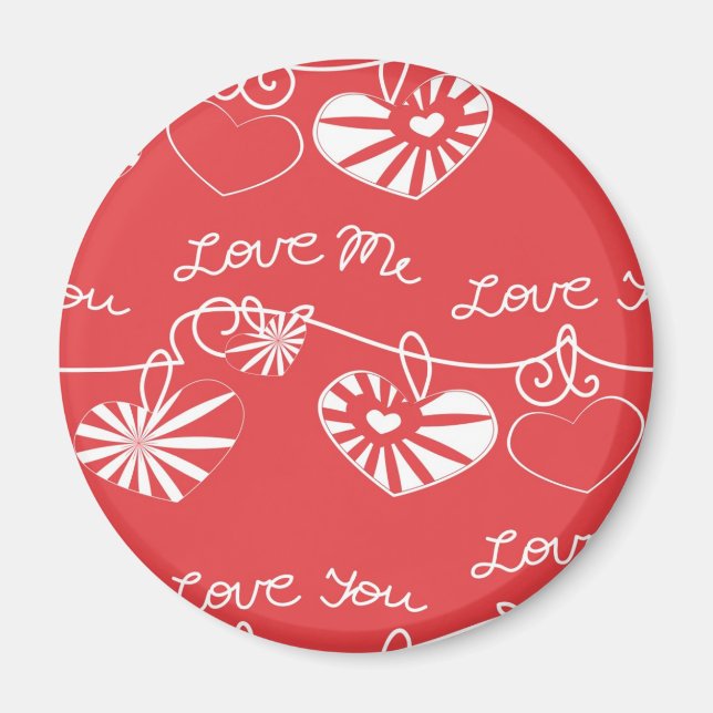 Valentine Day Background Magnet (Front)
