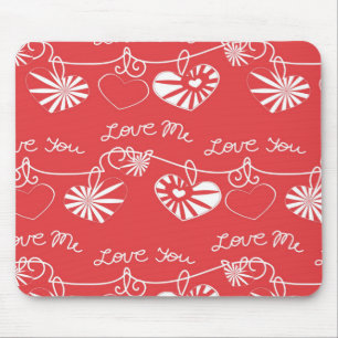 Valentine Day Background Mouse Pad