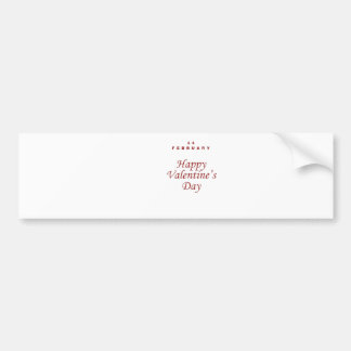 Valentine Day Bumper Sticker