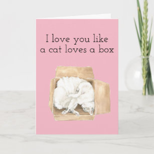 Valentine' Day Card I love Your funny Cat