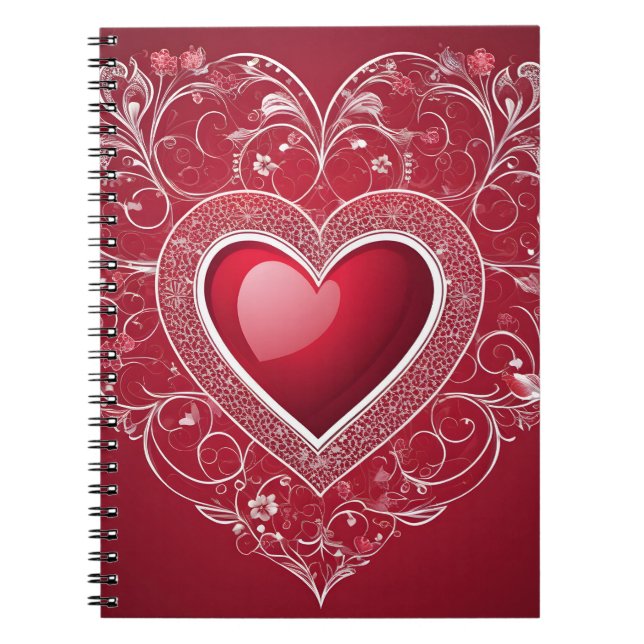 Valentine day design notebook (Front)