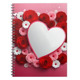 Valentine day design notebook