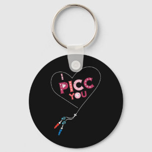 Valentine Day Nurse Picc You Vascular Access Scrub Keychain