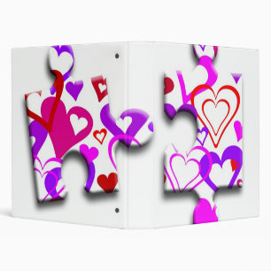 Valentine Day Puzzle Binder
