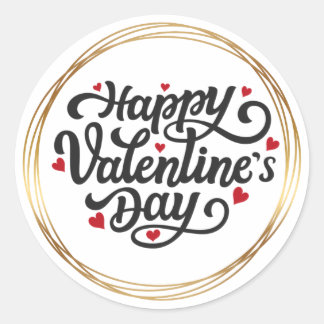 Valentine day sticker