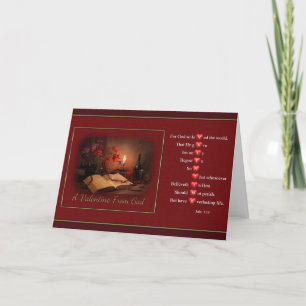 Valentine de carte de voeux de Dieu