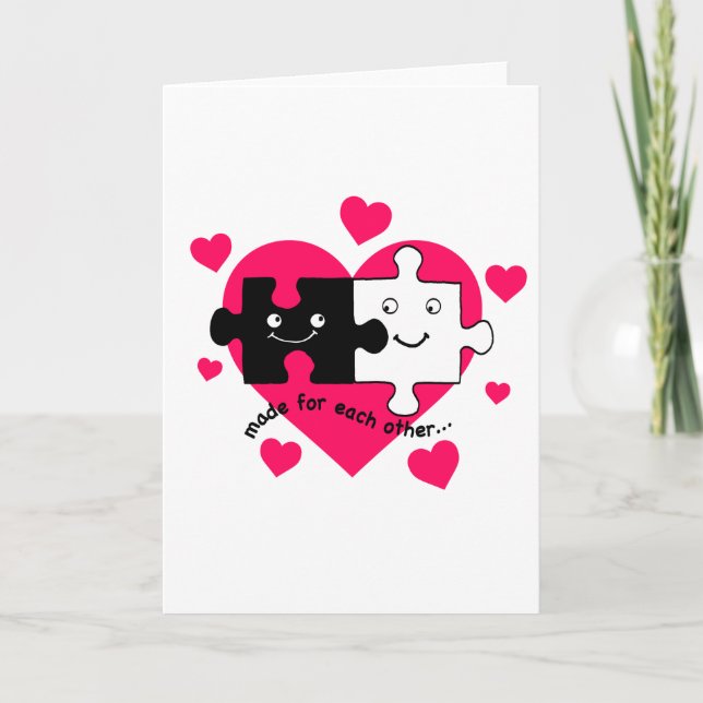 Valentine Design: Made for Each Other! Holiday Card (Front)