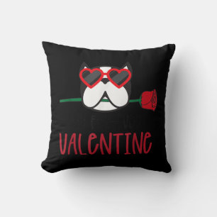 Valentine Dog Heart Love Valentines Day Love Throw Pillow