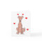 Valentine Ears Greyhound Fawn Card
