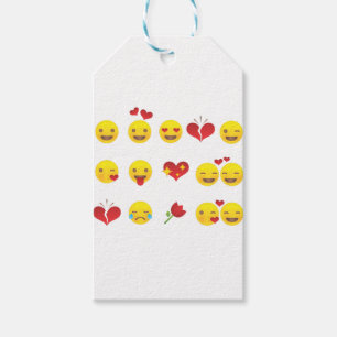 Valentine Emojis Gift Tags