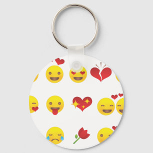 Valentine Emojis Keychain