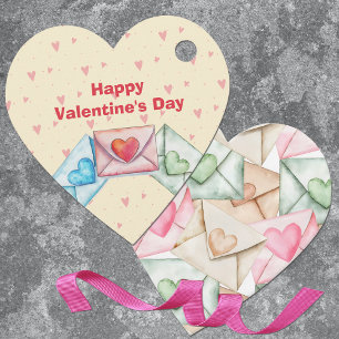 Valentine Envelope and Hearts Favour Tags