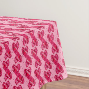 Valentine Falling Love Sweethearts Tablecloth