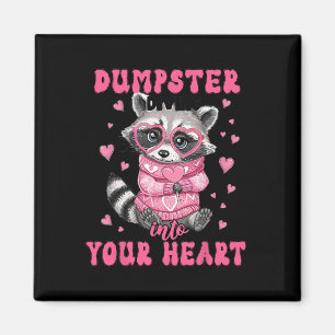 Valentine Feral Raccoon Tee Lover Magnet