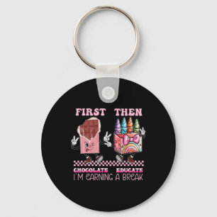 Valentine First Chocolate1 Keychain
