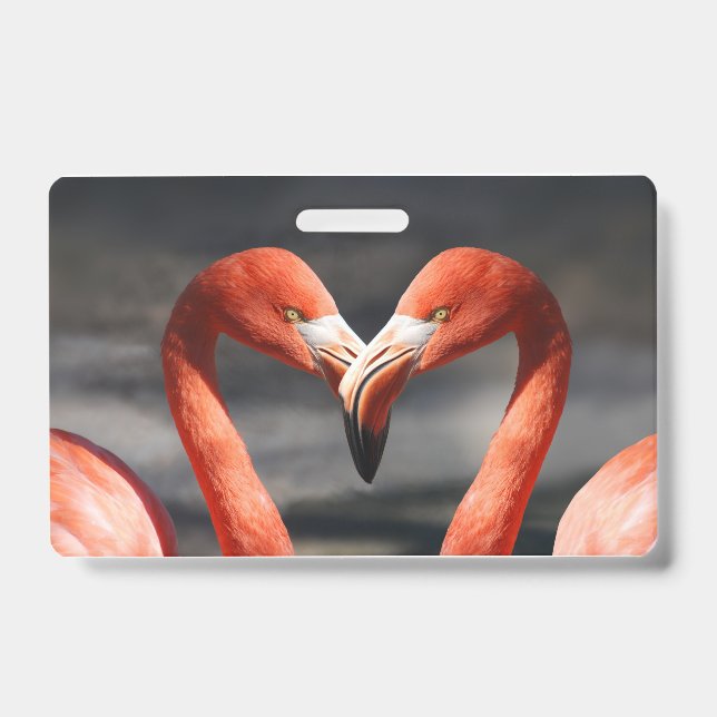 Valentine Flamingo Badge (Front)