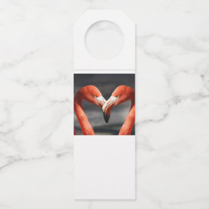 Valentine Flamingo Bottle Tag