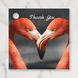 Valentine Flamingo Favour Tags