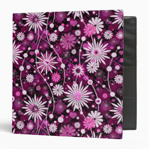 Valentine Floral Pattern Binder