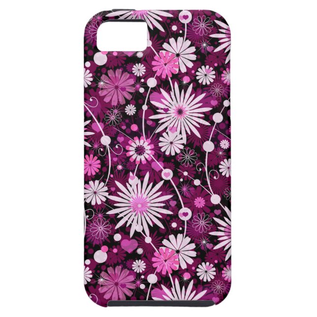 Valentine Floral Pattern Case-Mate iPhone Case (Back)