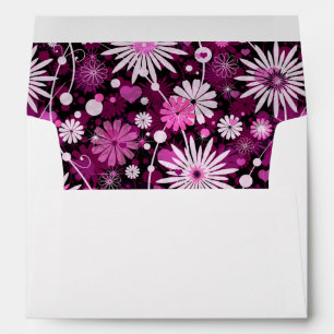 Valentine Floral Pattern Envelopes