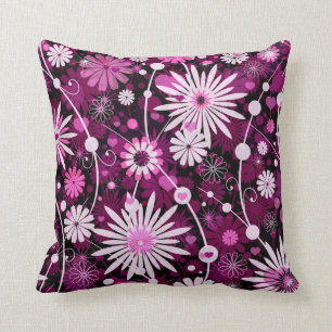 Valentine Floral Pattern Throw Pillow