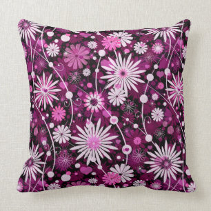Valentine Floral Pattern Throw Pillow