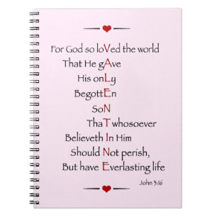 VALENTINE - For God So Loved the World Notebook