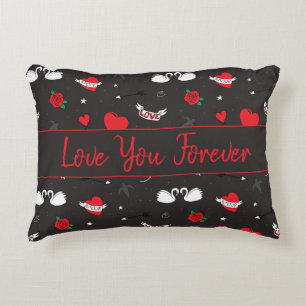 Valentine Forever Love Romantic Accent Pillow
