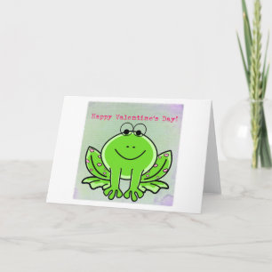 Valentine Frog Holiday Card