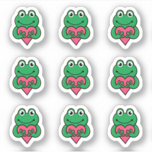 Valentine Frog love