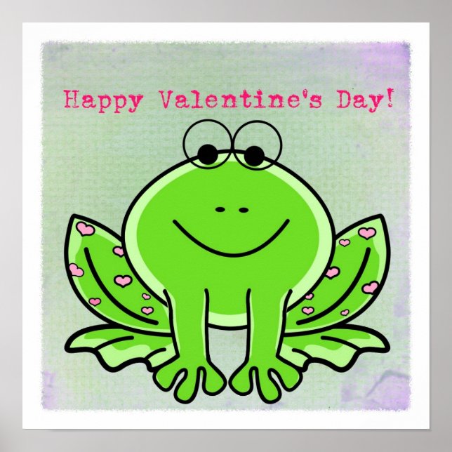 Valentine Frog Poster (Front)