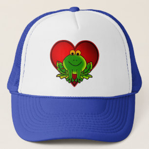 Valentine Frog Trucker Hat
