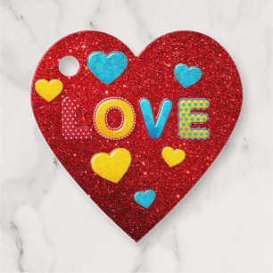 Valentine Fun 3D Mix and Match Favour Tags