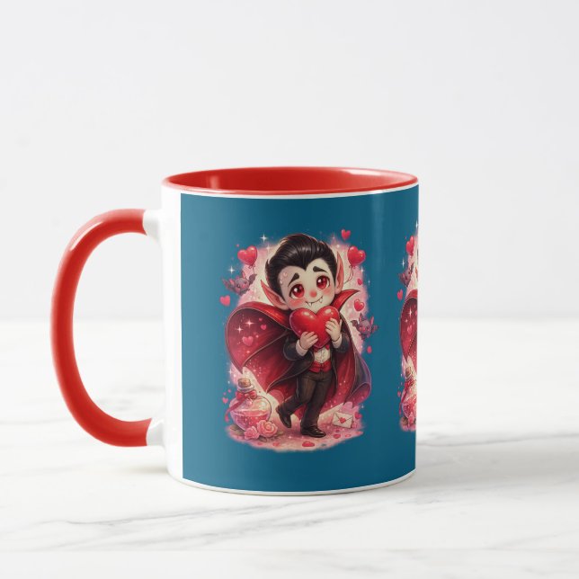 Valentine Funny Dracula Mug  (Gauche)