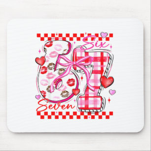 Valentine Funny Six Seven 6 7 Meme Slang Men Women Mouse Pad