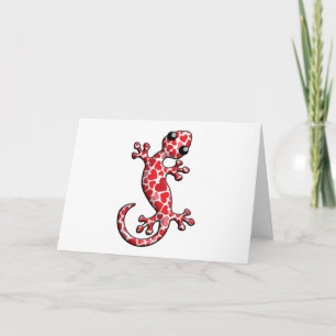 Valentine Gecko Lizards Holiday Card