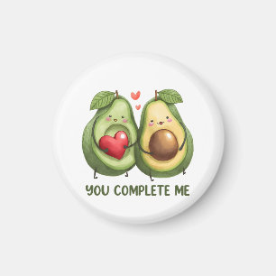 Valentine Gift Avocado You Complete Me Magnet