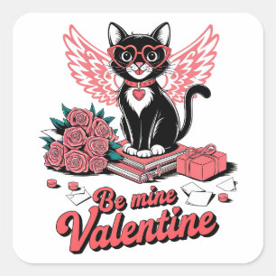 Valentine Gift   Be Mine Valentine Square Sticker