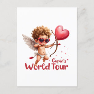 Valentine Gift   Cupid's World Tour Postcard