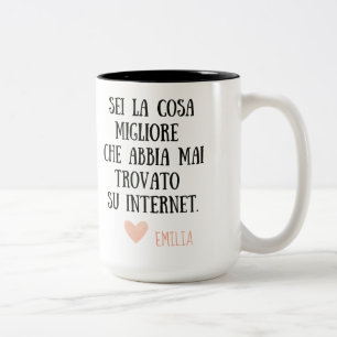 Valentine gift for boyfriend,mug for him Two-Tone coffee mug