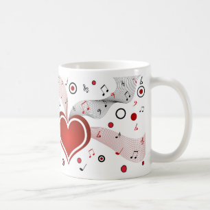 Valentine Gift Idea Love Music Mug