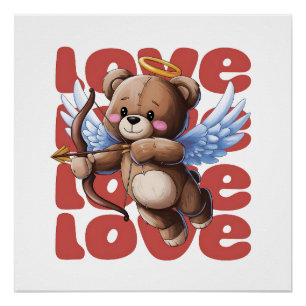 Valentine Gift Love Beer Poster