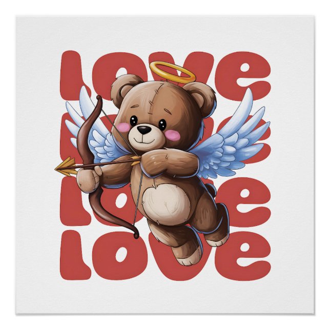 Valentine Gift | Love Beer Poster (Front)