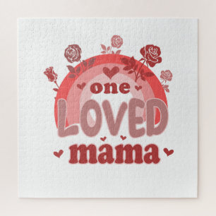 Valentine Gift One Loved Mama Jigsaw Puzzle
